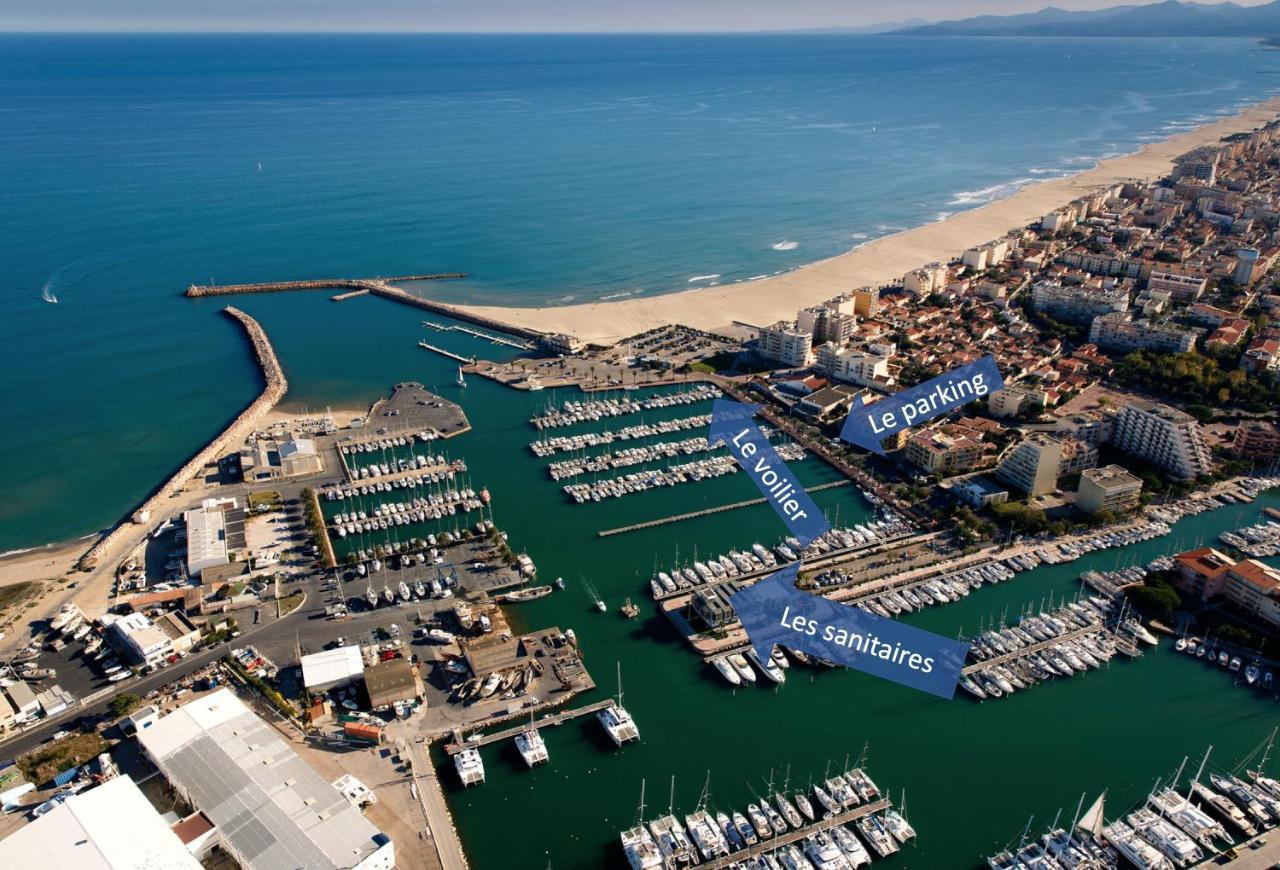Hotel Voilier A Quai Au Calme Canet-en-Roussillon Exterior foto